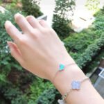 [Eternal Jewelry]BUTTERFLY TURQUOISE BUTTERFLY BRACELET SILVER - 图片 8