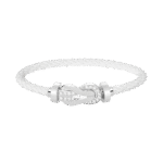 [Eternal Jewelry]CHANCE LARGE 8 FIGURE BUCKLE HALF DIAMOND BRACELET SILVER - 图片 13