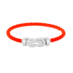 [Eternal Jewelry]CHANCE LARGE 8 FIGURE BUCKLE HALF DIAMOND BRACELET SILVER - 图片 8