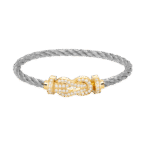 [Eternal Jewelry]CHANCE LARGE 8 FIGURE BUCKLE FULLDIAMOND BRACELET GOLD