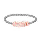 [Eternal Jewelry]CHANCE LARGE 8 FIGURE BUCKLE FULL DIAMOND BRACELET ROSE GOLD