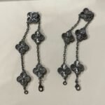 [Eternal Jewelry]CLOVER 5 MOTIF BLACK BRACELET - 图片 2