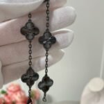 [Eternal Jewelry]CLOVER 5 MOTIF BLACK BRACELET - 图片 3