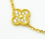 [Eternal Jewelry]CLOVER BRACELET 5 MOTIFS GOLD DIAMOND - 图片 4