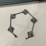 [Eternal Jewelry]CLOVER 5 MOTIF BLACK BRACELET - 图片 8