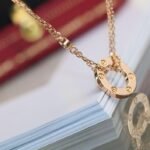 [Eternal Jewelry]LOVE NECKLACE ADJUSTABLE ROSE GOLD 2 DIAMOND - 图片 4