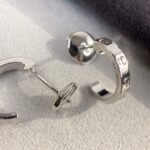[Eternal Jewelry]LOVE EARRINGS 2.65MM SILVER - 图片 5