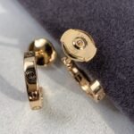 [Eternal Jewelry]LOVE EARRINGS 2.65MM PINK GOLD - 图片 6