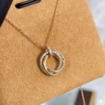 [Eternal Jewelry]TRINITY NECKLACE SILVER GOLD PINK GOLD DIAMONDS - 图片 8