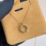 [Eternal Jewelry]TRINITY NECKLACE SILVER GOLD PINK GOLD DIAMONDS - 图片 10