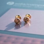 [Eternal Jewelry]LOVE EARRINGS PINK GOLD 10MM - 图片 8