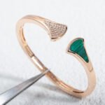 [Eternal Jewelry]DREAM BRACELET OPEN MALACHITE PINK GOLD - 图片 3