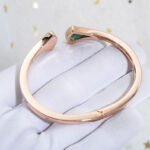 [Eternal Jewelry]DREAM BRACELET OPEN MALACHITE PINK GOLD - 图片 5