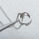[Eternal Jewelry]PARENTESI NECKLACE SILVER DIAMOND - 图片 5