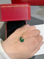 [Eternal Jewelry]AMULETTE ROSE GOLD MALACHITE NECKLACE - 图片 5