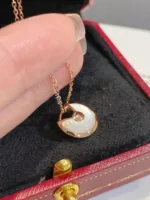 [Eternal Jewelry]AMULETTE ROSE GOLD MOP NECKLACE - 图片 4