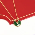 [Eternal Jewelry]AMULETTE GOLD MALACHITE NECKLACE - 图片 3