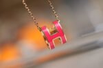[Eternal Jewelry]POP H PEDANT PINK GOLD - 图片 8