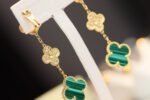 [Eternal Jewelry]CLOVER EARRINGS GOLD MALACHITE DIAMOND 3 MOTIF - 图片 7
