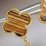 [Eternal Jewelry]CLOVER  2 MOTIF  TIGER EYE CARNELIAN EARRINGS - 图片 5