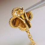 [Eternal Jewelry]CLOVER  2 MOTIF  TIGER EYE CARNELIAN EARRINGS - 图片 9