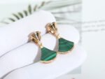 [Eternal Jewelry]DREAM MALACHITE PINK GOLD EARRINGS - 图片 4