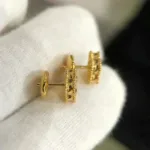 [Eternal Jewelry]CLOVER MINI 9.5MM MALACHITE  EARRINGS - 图片 3