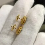 [Eternal Jewelry]CLOVER MINI 9.5MM MALACHITE  EARRINGS - 图片 4