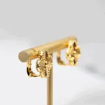 [Eternal Jewelry]CLOVER MEDIUM 1 MOTIFS LASER EARRINGS - 图片 4