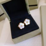 [Eternal Jewelry]LUCKY PINK GOLD WHITE MOP EARRINGS - 图片 5