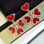 [Eternal Jewelry]SWEET CLOVER CARNELIAN EARRINGS