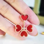 [Eternal Jewelry]SWEET CLOVER CARNELIAN EARRINGS - 图片 3
