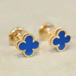 [Eternal Jewelry]CLOVER MINI 9.5MM TURQUOISE EARRINGS - 图片 4