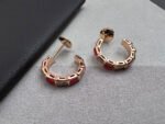 [Eternal Jewelry]SERPENTI CARNELIAN PINK GOLD EARRINGS - 图片 4