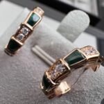 [Eternal Jewelry]SERPENTI MALACHITE PINK GOLD EARRINGS - 图片 5