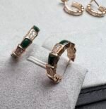 [Eternal Jewelry]SERPENTI MALACHITE PINK GOLD EARRINGS - 图片 2