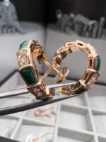 [Eternal Jewelry]SERPENTI MALACHITE PINK GOLD EARRINGS - 图片 6