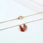 [Eternal Jewelry]AMULETTE GOLD CARNELIAN ONYX NECKLACE - 图片 3