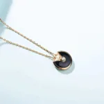 [Eternal Jewelry]AMULETTE GOLD CARNELIAN ONYX NECKLACE - 图片 6