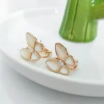 [Eternal Jewelry]BUTTERFLY MOP DIAMOND EARRINGS - 图片 3