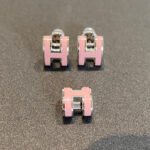 [Eternal Jewelry]MINI POP H SILVER EARRINGS PINK
