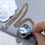 [Eternal Jewelry]CLOVER 25MM GOLD DARK MOP BIG CLOVER NECKLACE - 图片 4