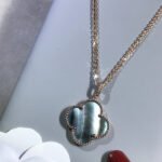 [Eternal Jewelry]CLOVER 25MM GOLD DARK MOP BIG CLOVER NECKLACE - 图片 6