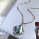 [Eternal Jewelry]CLOVER 25MM GOLD DARK MOP BIG CLOVER NECKLACE - 图片 3