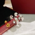 [Eternal Jewelry]LOVE EARRINGS 5.7MM 2 DIAMONDS - 图片 4