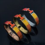 [Eternal Jewelry]H BRACELET ORANGE RAINBOW CERAMIC - 图片 3