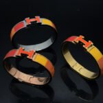 [Eternal Jewelry]H BRACELET ORANGE RAINBOW CERAMIC - 图片 5