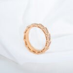 [Eternal Jewelry]SERPENTI RING PINK GOLD DIAMOND PAVED 3MM - 图片 3