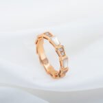 [Eternal Jewelry]SERPENTI RING PINK GOLD DIAMOND MOP 3MM - 图片 3