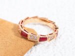 [Eternal Jewelry]SERPENTI RING PINK GOLD CARNELIAN DIAMOND 3MM - 图片 5